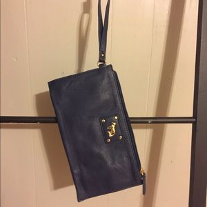 Blue Emma Fox wristlet